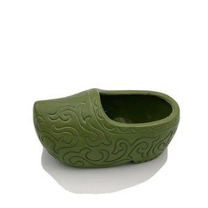 SHOE PLANTER 70’s Avocado Green Parma By AAI- JAPAN Succulent Air Plant Pot Euc